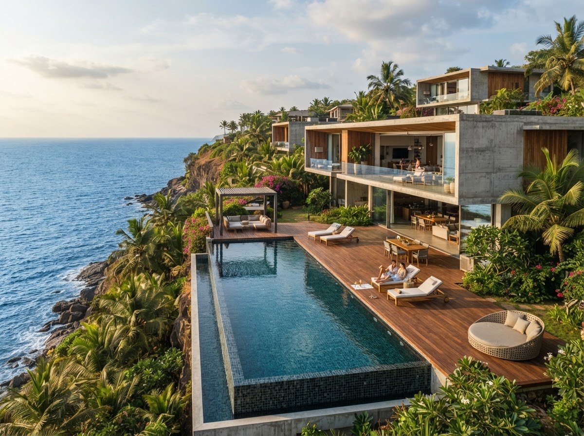 Belvedere Horizon on the North Goa cliffs, an infinity pool above the sea